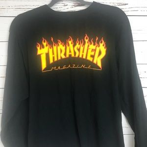 Thrasher shirt with flames